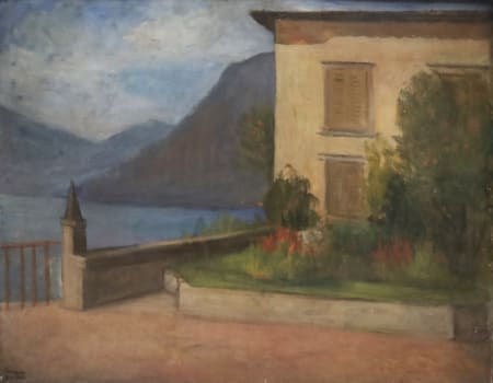 Pompeo Borra — Paesaggio lacustre
